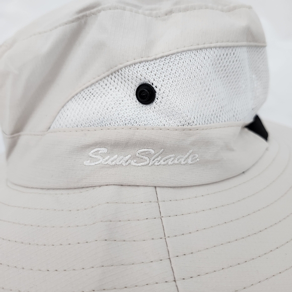 Sunshade Mens‎ Convertible Hat One Size Light Khaki Adjustable Lightweight Beach - Picture 2 of 8